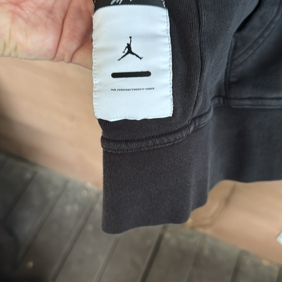 Jordan Black Hoodie with Multicolor Air Logo Mens size medium - Picture 3 of 5